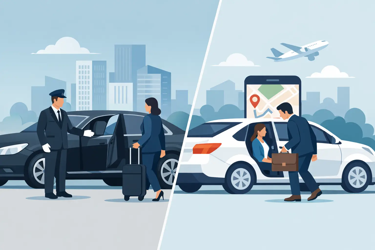 Chauffeur vs Rideshare for Business Travel